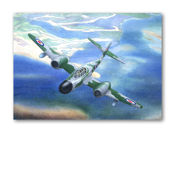 Gloster Meteor Greetings Card from Dormouse Cards