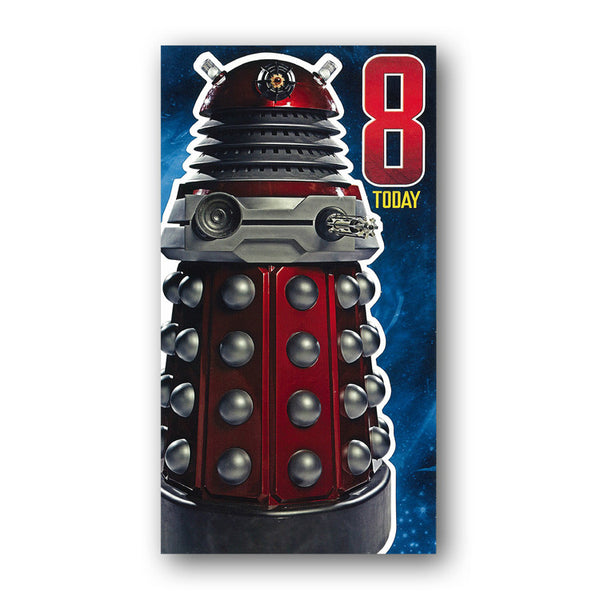 Dr Who 8th Birthday Card from Dormouse Cards