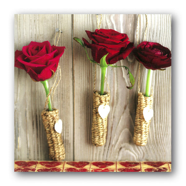 Valentine's Day Card - Red Roses from Dormouse Cards