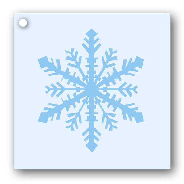 Snowflake Gift Tags blue on blue from Dormouse Cards