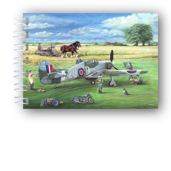 A6 Wire Bound Hurricane Notebook from Dormouse Cards