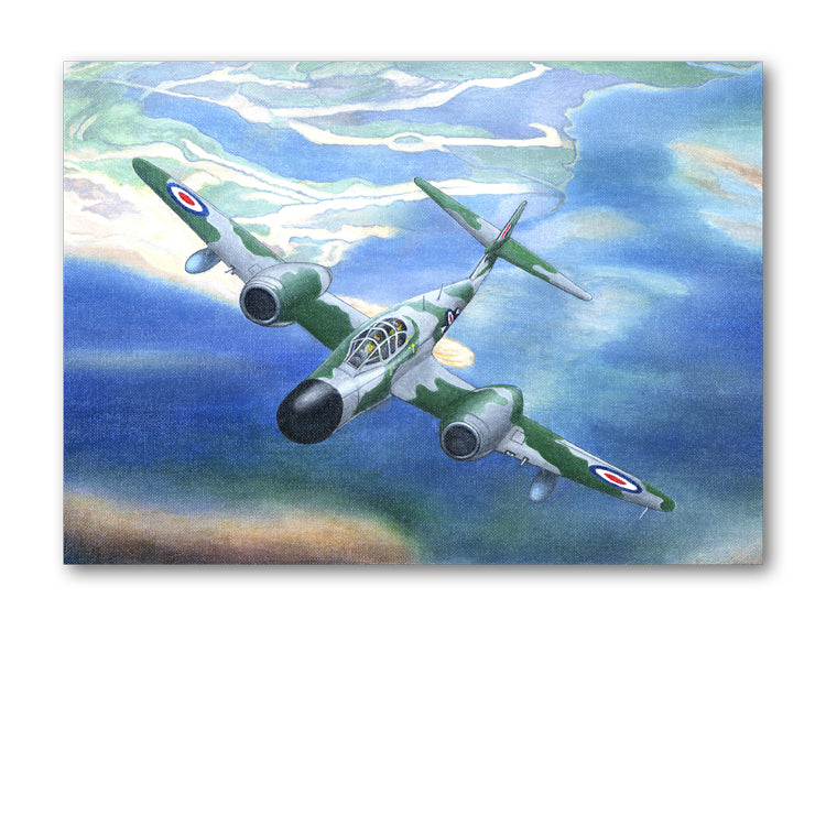 Gloster Meteor Birthday Card from Dormouse Cards