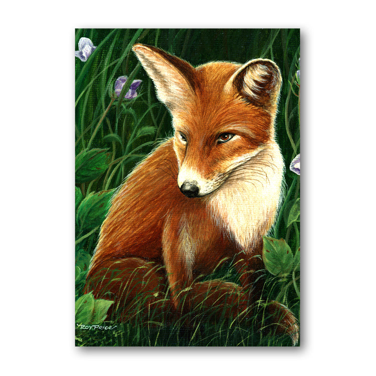 Pack of 10 Fox Gift Tags from a painting by Royden Price from Dormouse Cards