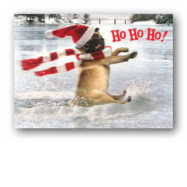 Funny Avanti Pug Christmas Card from Dormouse Cards
