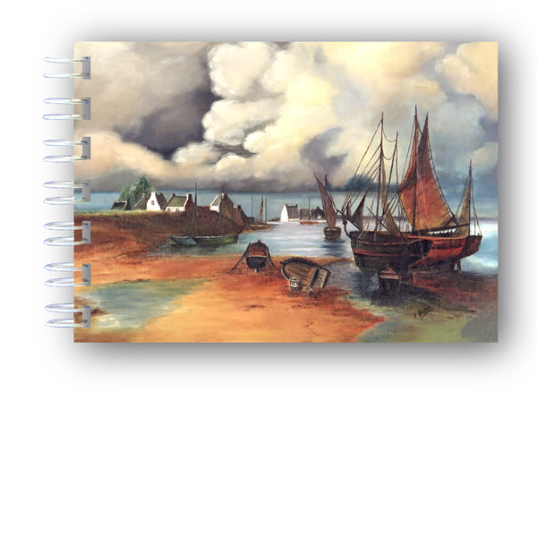 Seascape A6 Wire Bound Notebook from Dormouse Cards