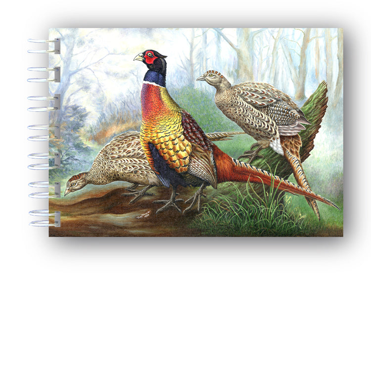 A6 Wire Bountd Pheasant Notebook from Dormouse Cards