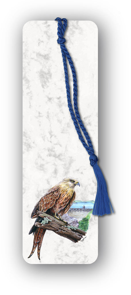Red Kite at Elan Valley Bookmark on Marble Board from Dormouse Cards
