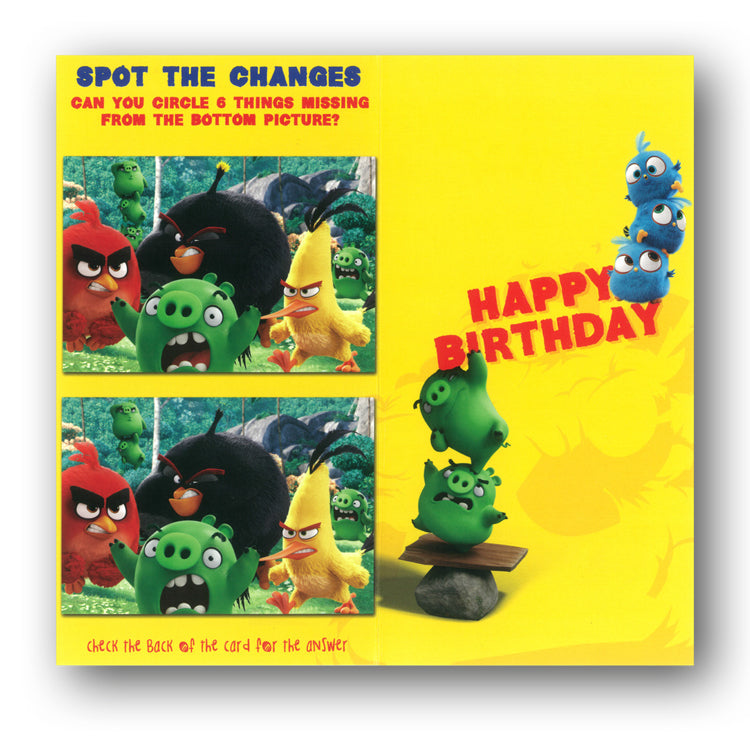 Angry Birds Birthday Card