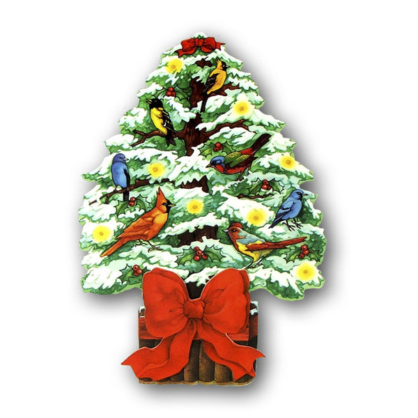 Courtier 3D Effect Christmas Card - Topiary Tree from Dormouse Cards