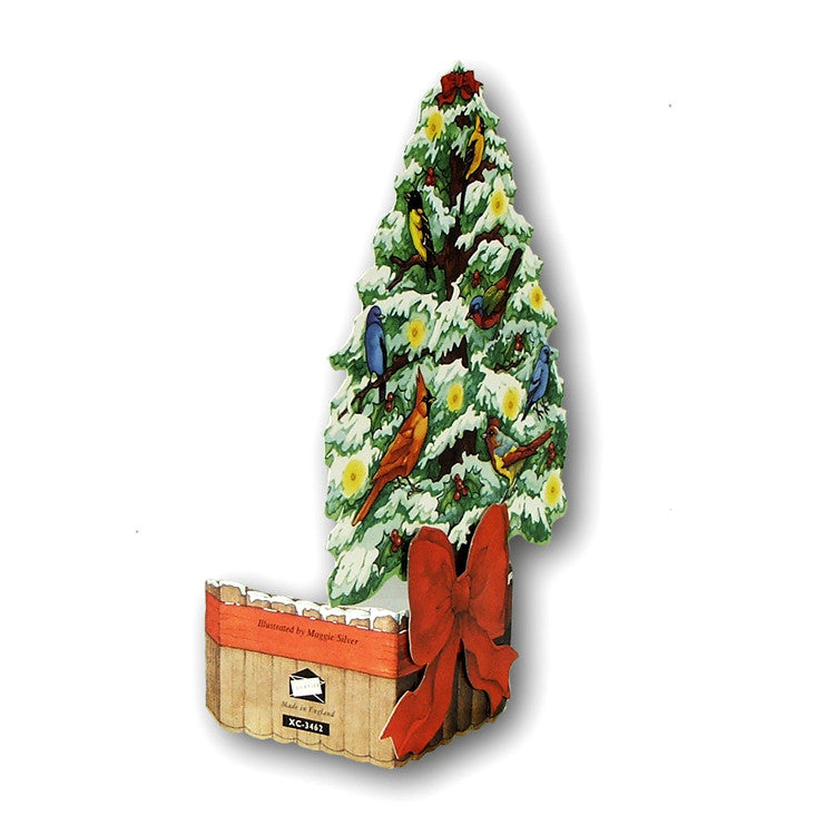 Courtier 3D Effect Christmas Card - Topiary Tree from Dormouse Cards