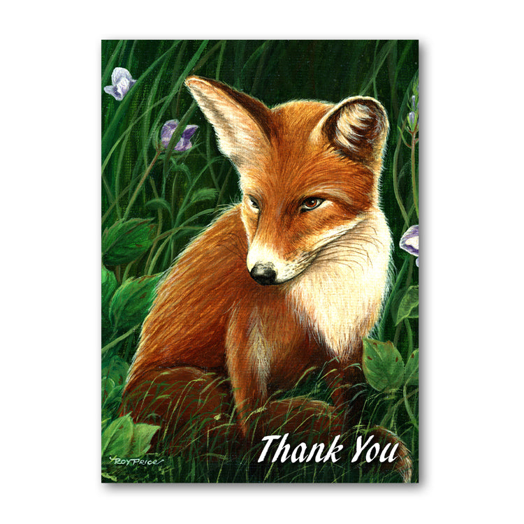 Fox Thank You Card from Dormouse Cards