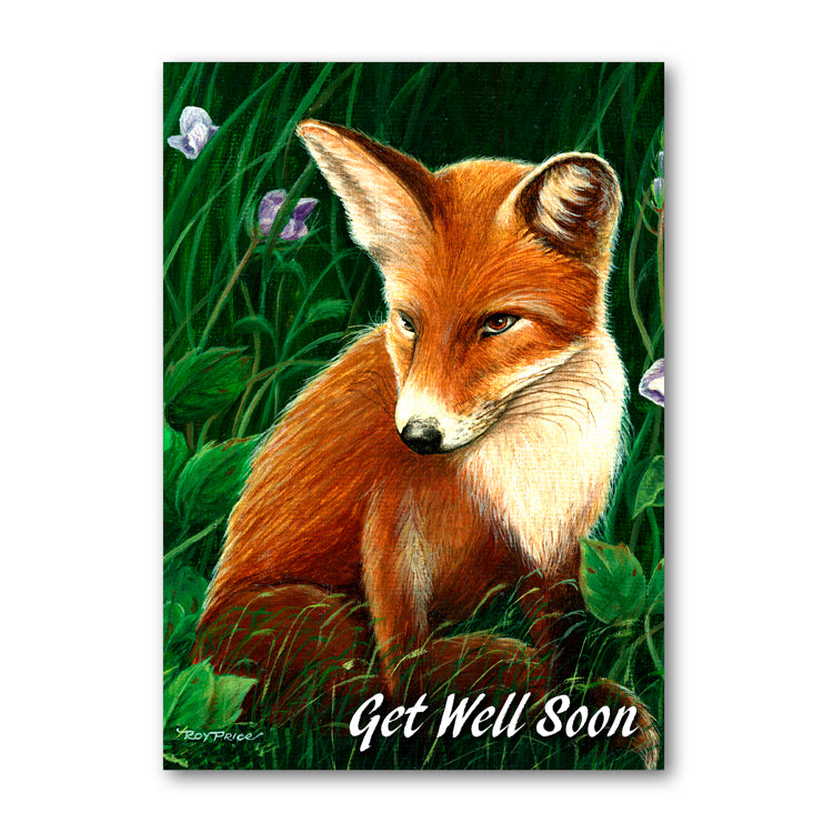 Fox Get Well Soon Card from Dormouse Cards