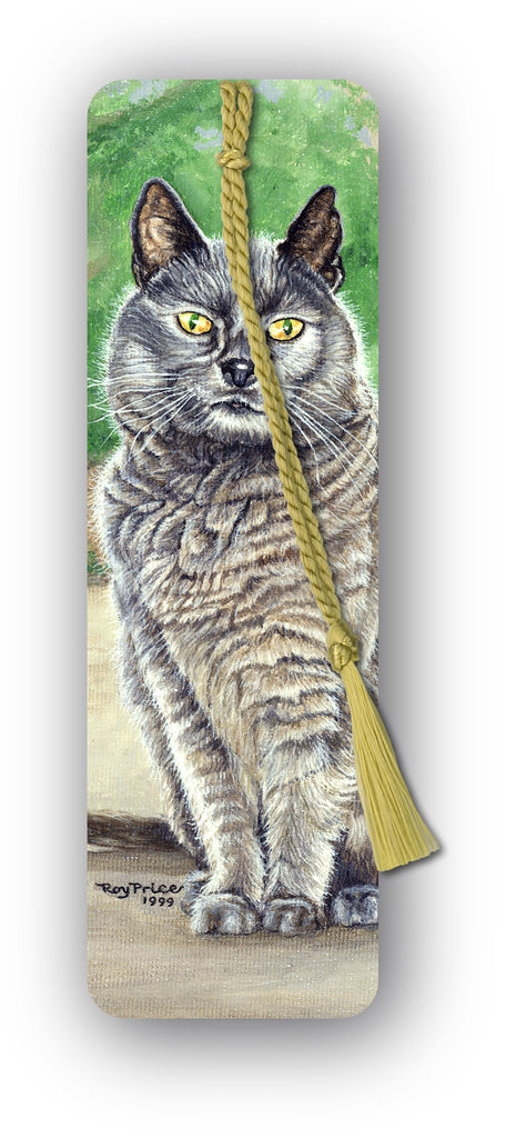 Suzy the Grey Cat Bookmark from Dormouse Cards