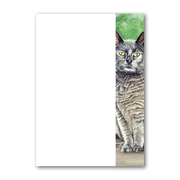 Suzy the Grey Cat A5 Notepaper from Dormouse Cards