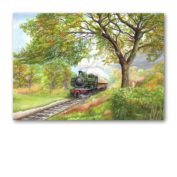 GWR Pannier Steam Train Birthday Card from Dormouse Cards