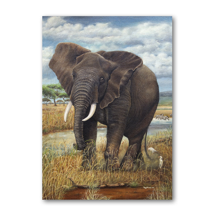 Elephant Father's Day Card from a painting by Royden Price from Dormouse Cards