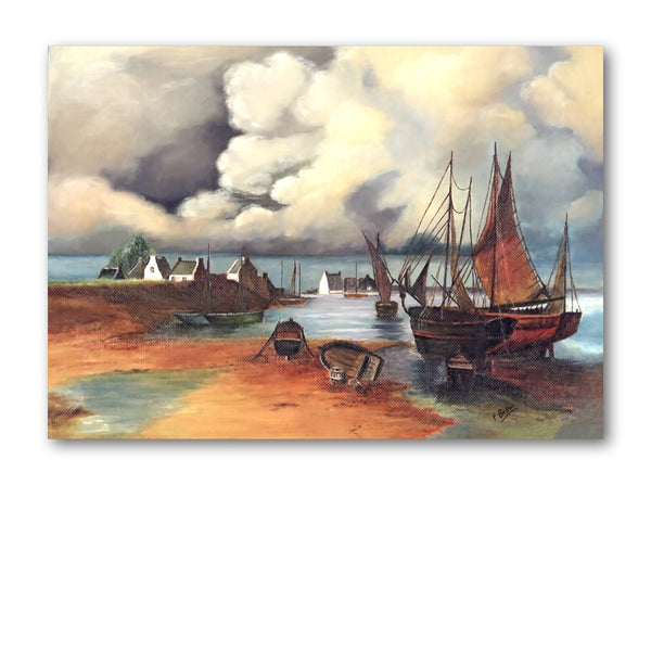 Dutch Old Master Style Seascape Painting Mother's Day Card from Dormouse Cards