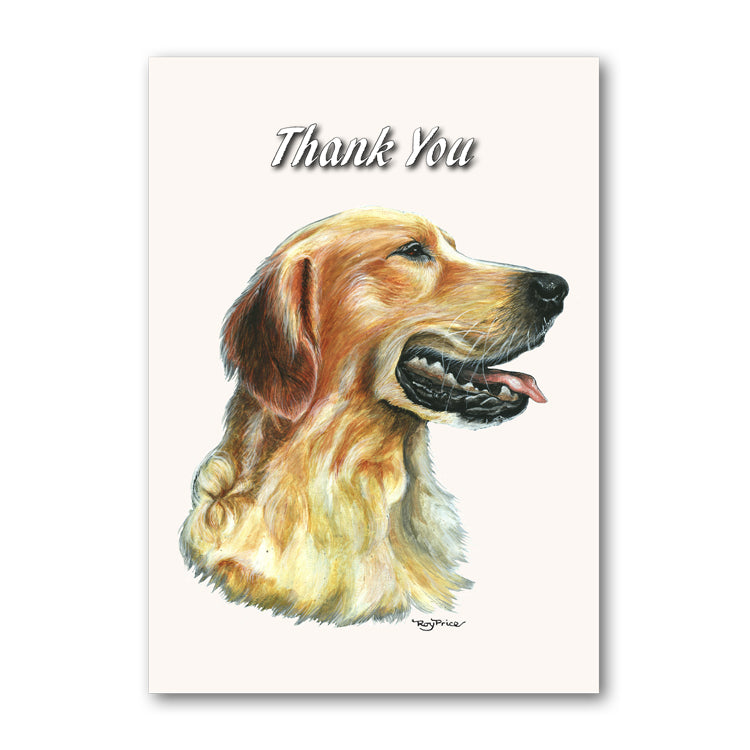Golden Retriever Thank You Card from Dormouse Cards