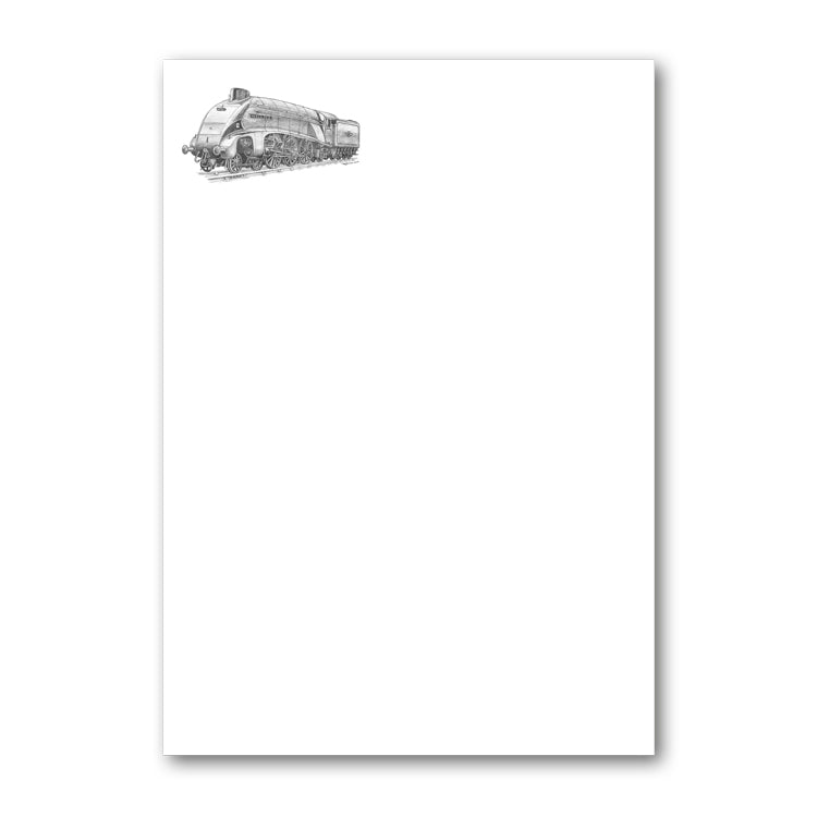 Pack of Mallard Steam Train Notepaper from Dormouse Cards