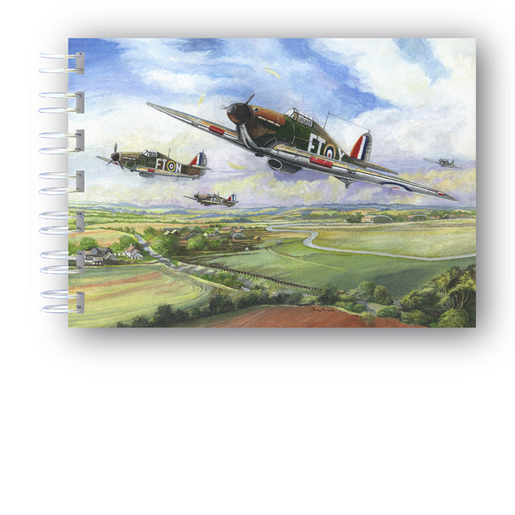 Hurricane in Flight A6 Wire Bound Notebook from Dormouse Cards