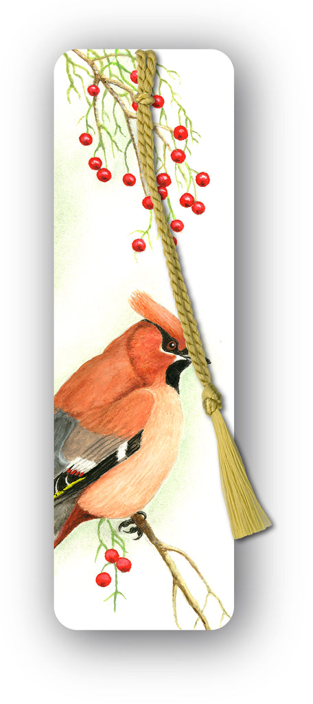 Cedar Waxwing Bookmark from Dormouse Cards
