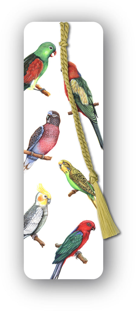 Exotic Birds Bookmark from Dormouse Cards