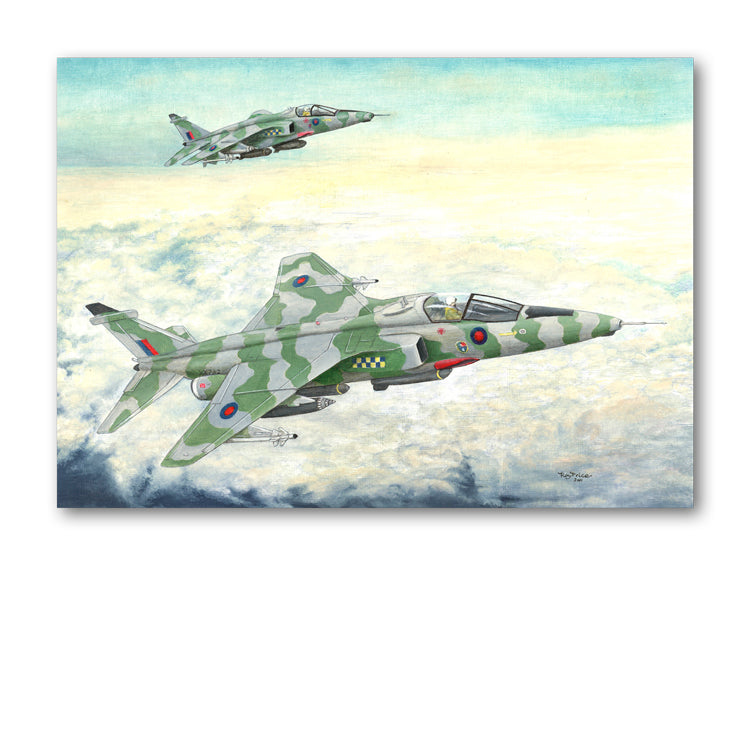 RAF Jaguar Plane Father's Day Card from Dormouse Cards