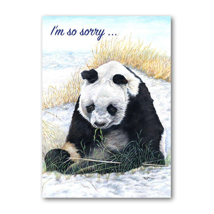 Panda Sorry Card from Dormouse Cards