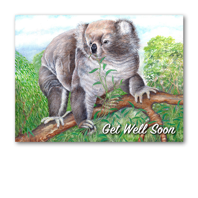 Koala Get Well Soon Card from Dormouse Cards