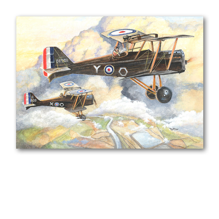 World War I Biplane Father's Day Card from Dormouse Cards