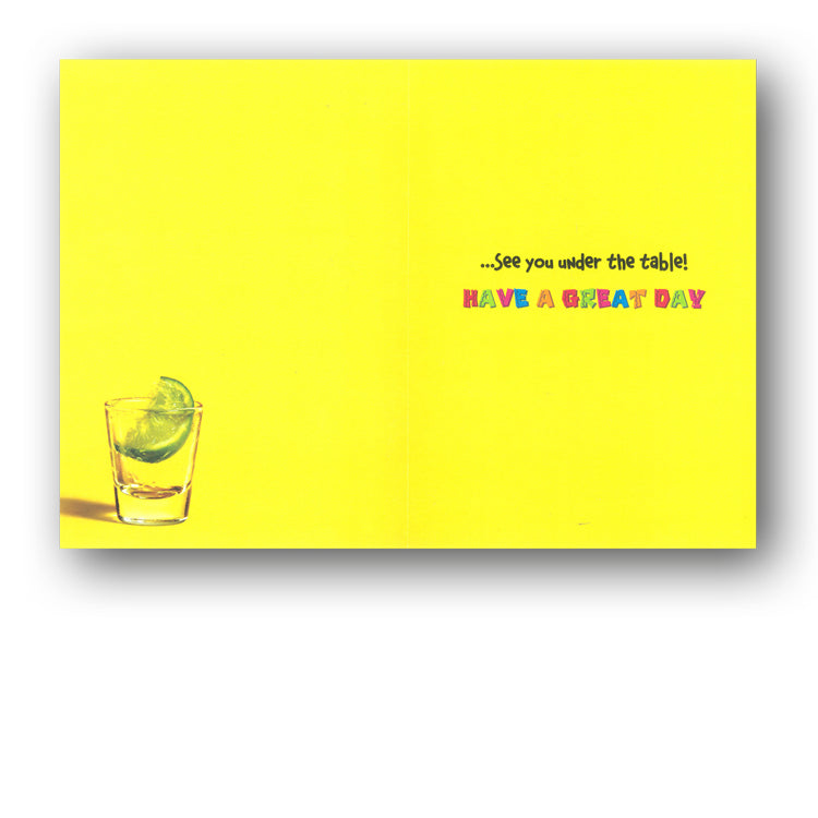 Funny Chipmunk Drinking Tequila Avanti 18th Birthday Card from Dormouse Cards