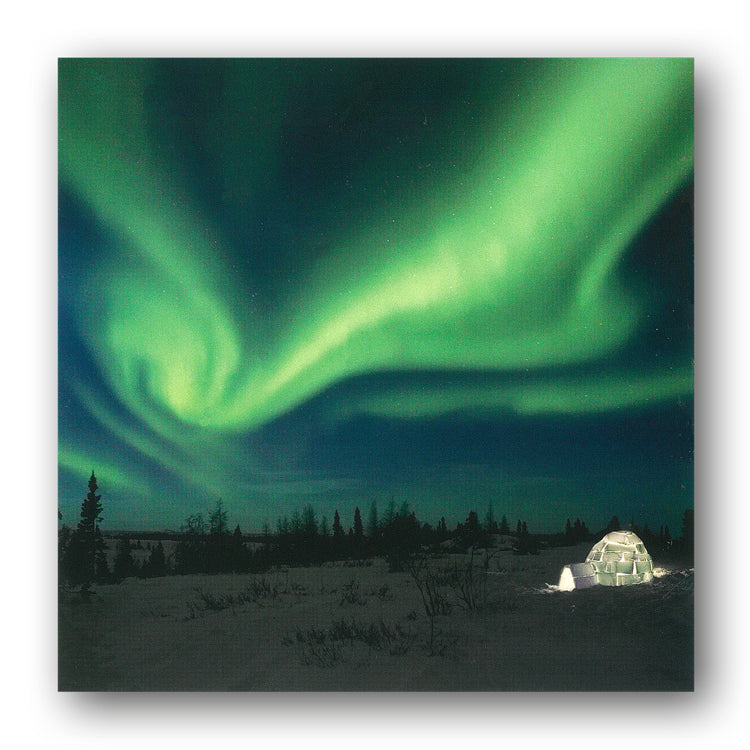 Aurora Borealis Nortern Lights Manitoba Canada Greetings Card from Dormouse Cards