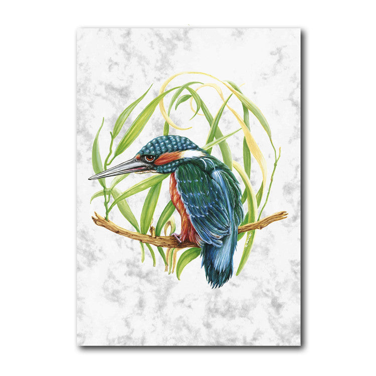 Fine Art Kingfister Greetings Card from Dormouse Cards
