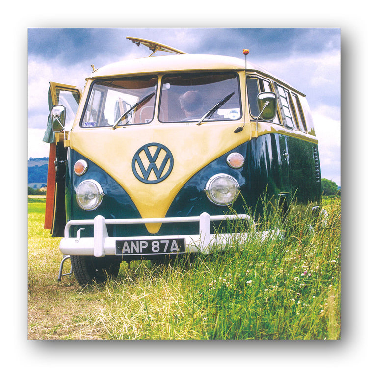 VW Camper Van Greetings Card from Dormouse Cards