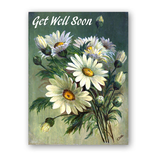 Fine Art Marguerites Get Well Soon Card from Dormouse Cards