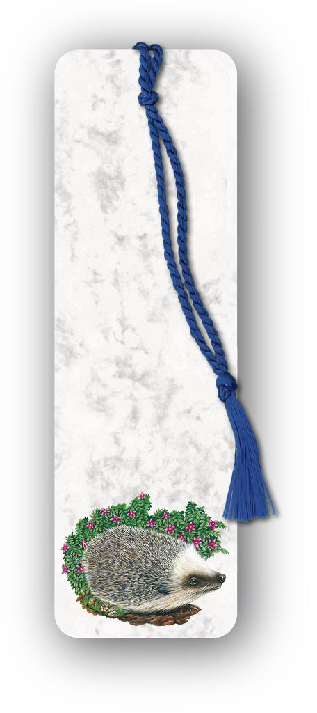 Hedgehog Bookmark on marble board from Dormouse Cards