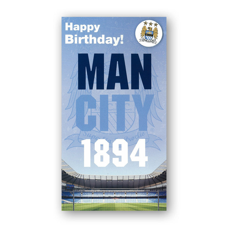 Manchester City Birthday Card from Dormouse Cards