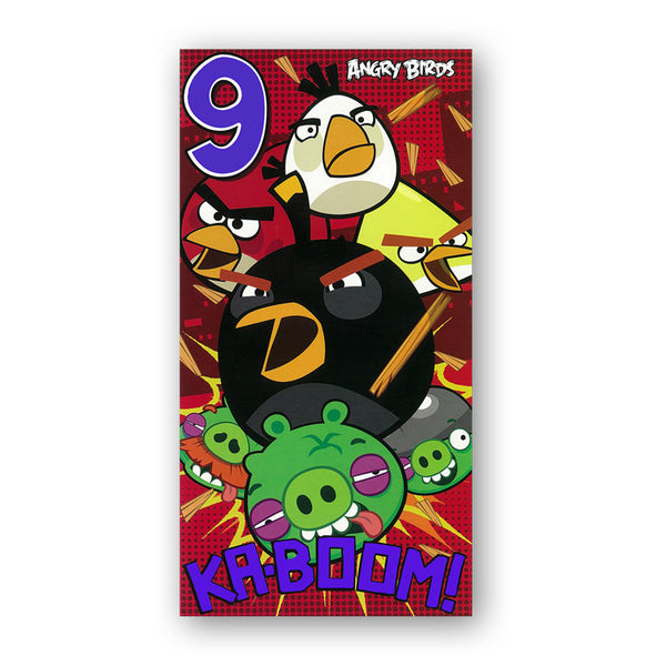 Angry Birds 9th Birthday Card from Dormouse Cards
