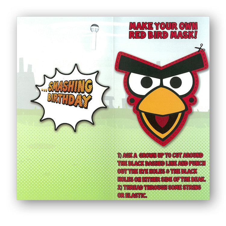 Angry Birds Birthday Card from Dormouse Cards