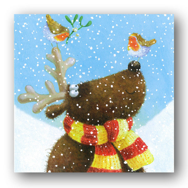 Reindeer Kisses Christmas Cards sold by Dormouse Cards