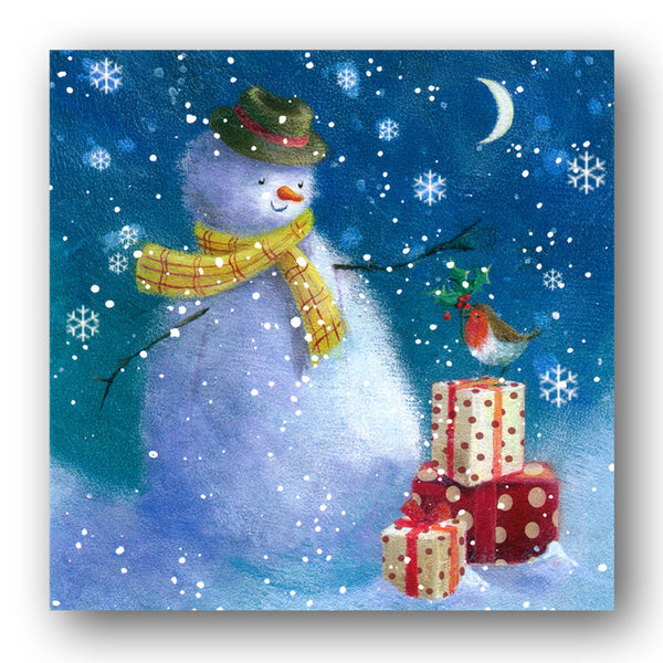 Pack of 8 Christmas Cards - A present for the Snowman