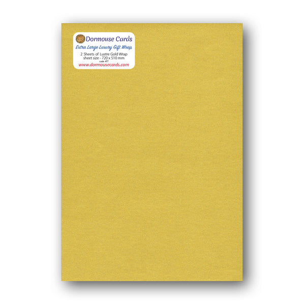 Luxury Lustre Gold Gift Wrap from Dormouse Cards