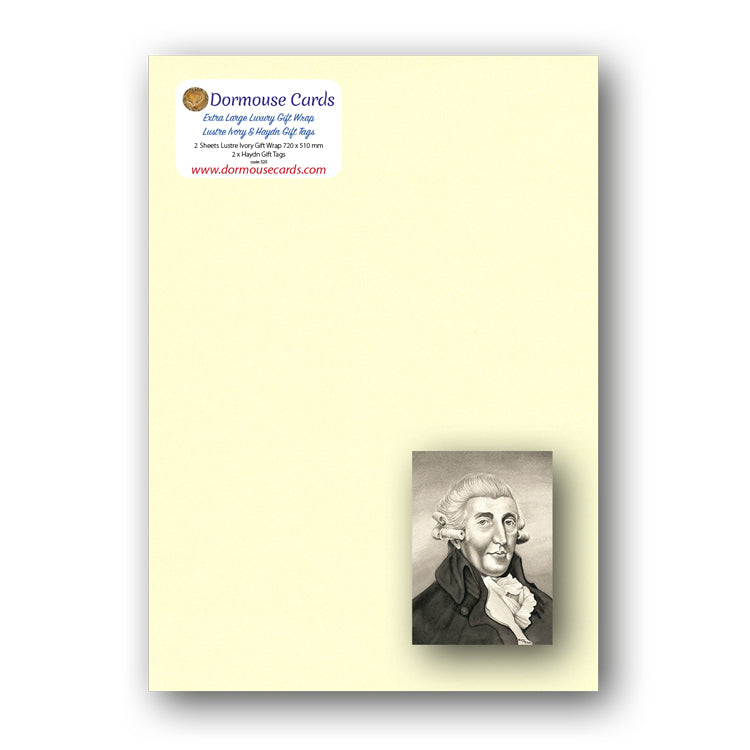 Lustre Ivory Gift Wrap and Haydn Gift Tags from Dormouse Cards