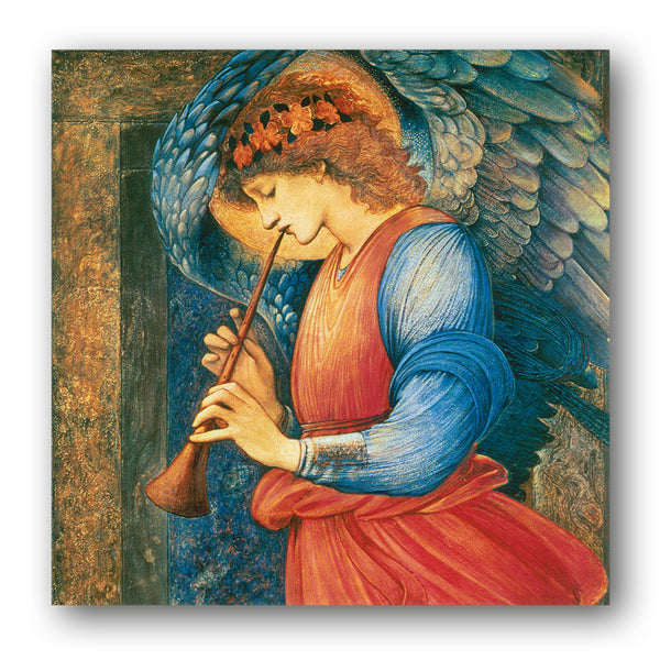 Pack of 5 Christmas Cards - Angel Playing a Flageolet