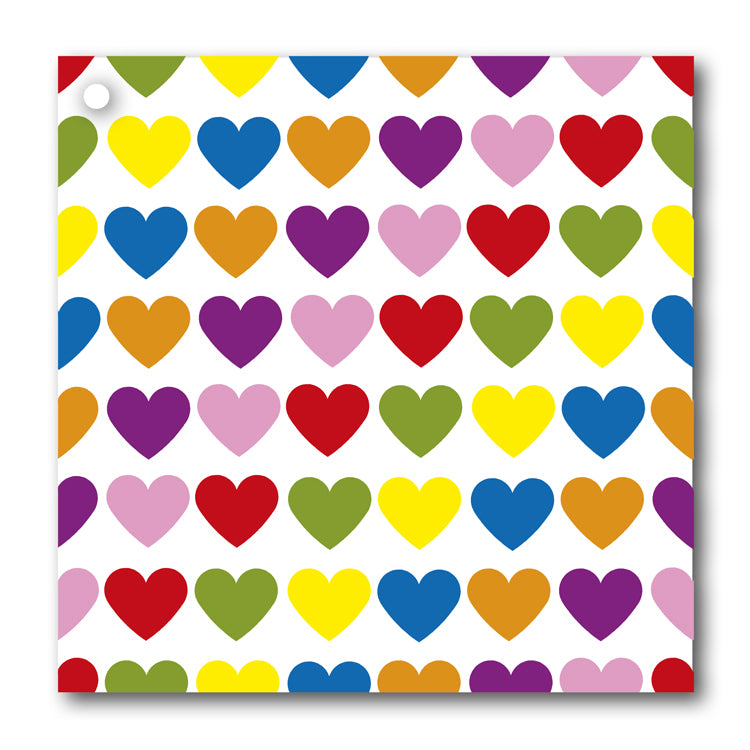 Multi Coloured Heart Gift Tags from Dormouse Cards