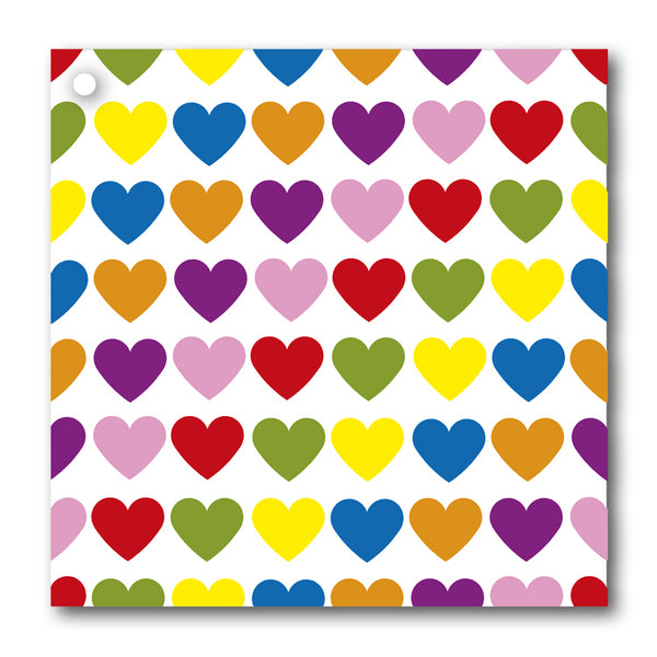 Multi Coloured Heart Gift Tags from Dormouse Cards