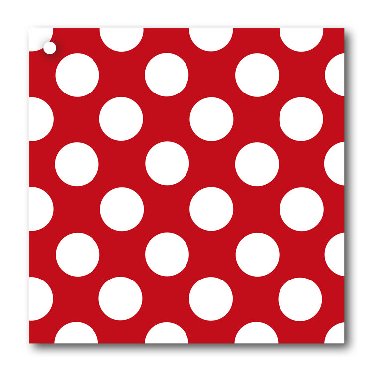 Red and White Polka Dot Gift Tags from Dormouse Cards
