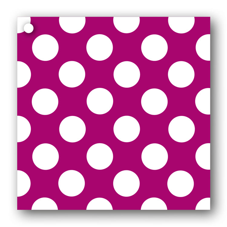 Fuchsia and White Polka Dot Gift Tags form Dormouse Cards