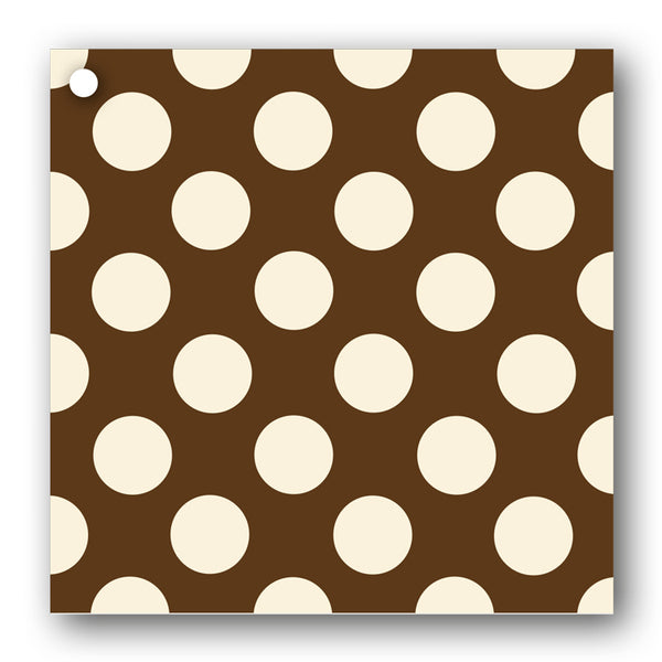 Brown and Cream Polka Dot Gift Tags from Dormouse Cards