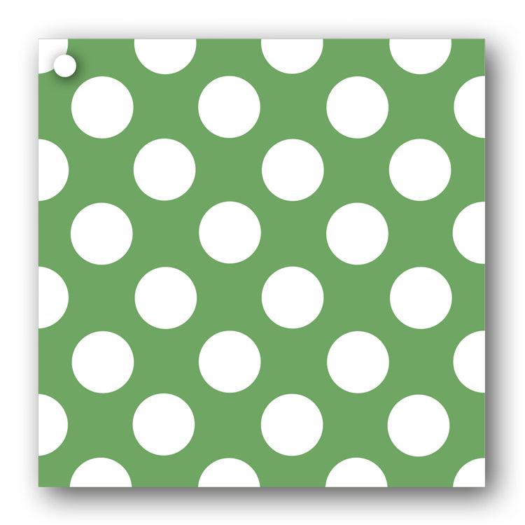 Green and White Polka Dot Gift Tags from Dormouse Cards